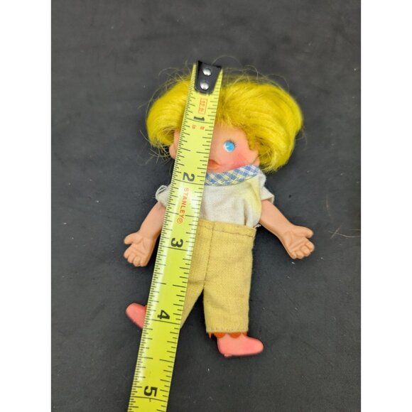 Vintage 1969 Ideal Baby Flatsy Doll toddler boy in outfit needs tlc - Picture 3 of 6